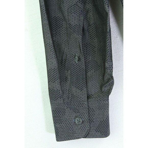 Michael Kors Shirt Gray Mens Medium Long Sleeve Camo - Picture 5 of 12
